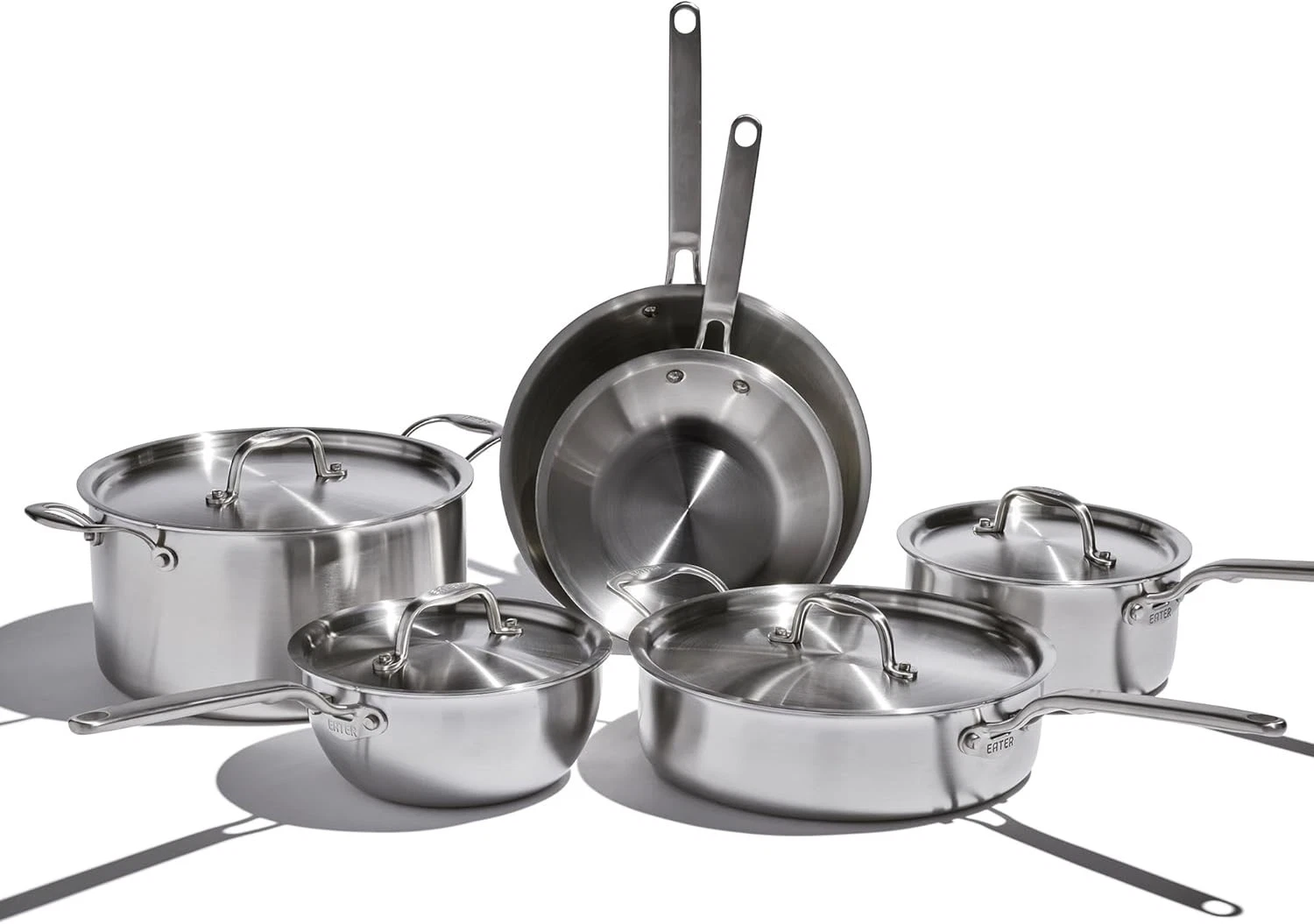 Heritage Steel Eater Series 10 Piece Cookware Set 5-Ply Stainless Steel
Opens in a new window or tab