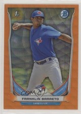 2014 Bowman Prospects Chrome Retail Orange Wave Refractor Franklin Barreto 09gu