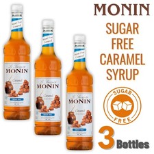 Monin Sugar Free Caramel Flavour Syrup 1 litre - Coffee, Drinks & Cocktails