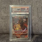 Team Rocket's Meowth 203/182 Illustration Rare Pokemon Card - 7 NEAR MINT
