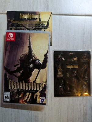 Blasphemous Deluxe Edition Nintendo Switch Stickers US Version