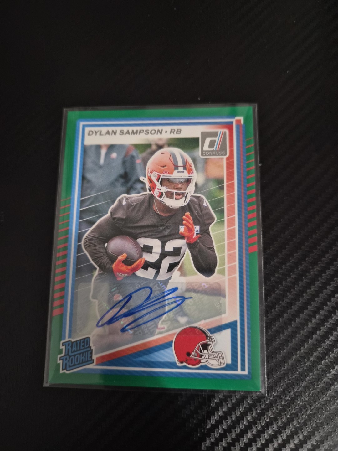 2025 Panini Donruss - Rated Rookie Dylan Sampson #389 Green Autographs (AU, RC)