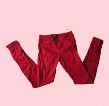 Else Skinny Denim Red Jeans Women's Size 27 NWT