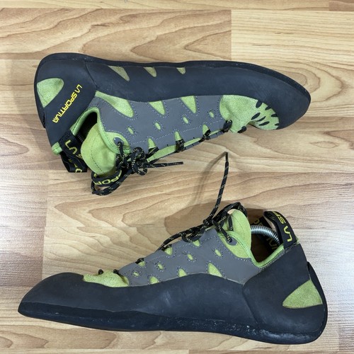 La Sportiva Tarantulace Herren Kletterschuhe Größe 13 Kiwigrün Grau Schwarz - Bild 3 von 12