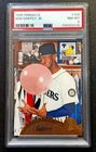 1995 Pinnacle Ken Griffey Jr #128 Bubble Gum Card PSA8 NM-MINT *CLEAN CARD/CASE*