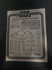 1979 Star Wars CREATURE CANTINA Playset Instruction Insert Parts List