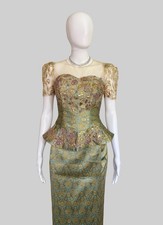 Khmer Traditional Outfit / Cambodian Clothes - 2 Piece, Khmer Shirt  Skirt