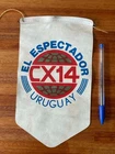vintage Montevideo Uruguay CX14 RADIO EL ESPECTADOR pennant PLASTIC MADE