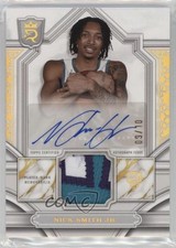 2023-24 Topps Royalty Relic Signatures Gold 9/10 Nick Smith Jr #RA-NS Auto 3hd