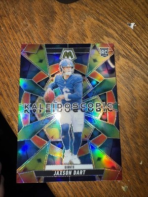 2025 Mosaic - Jaxson Dart Rookie Kaleidoscopic Prizm Case Hit - Giants RC #14 