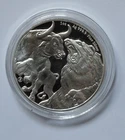 1 oz  .999 Silver 2022 Tokelau Bull And Bear