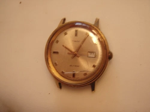 vintage 1971 TIMEX viscount calendar Self-Wind Date mens WATCH 46560 3271