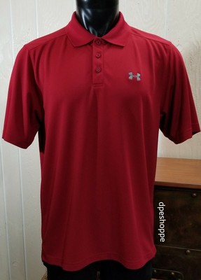 under armour red polo shirt