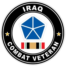 5th Army Corps Iraq Combat Veteran Bumper Sticker Military Vinyl Decal 5"