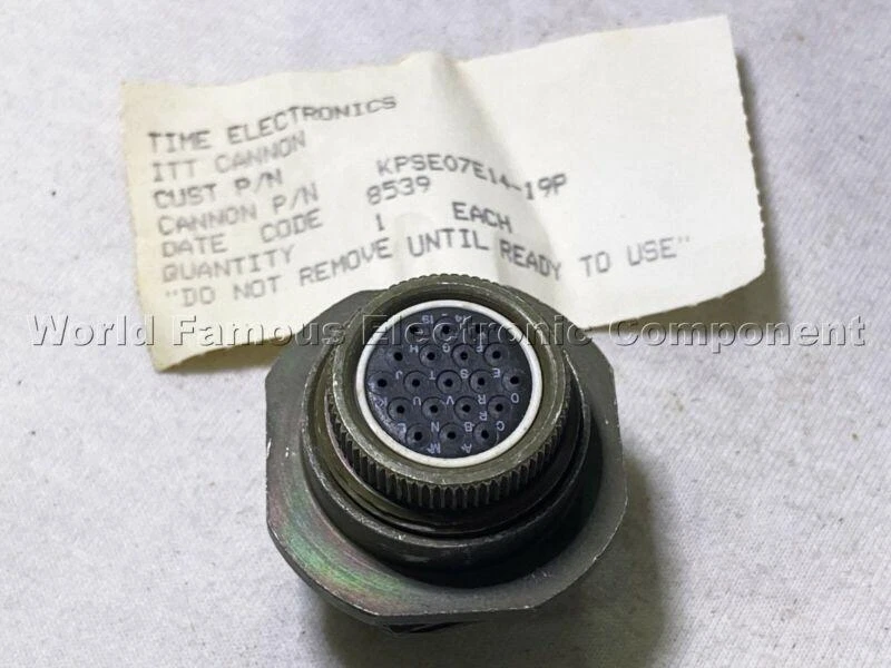 1pcs - ITT CANNON KPSE07E14-19P Circular MIL Spec Connector NOS - Image 4 of 4