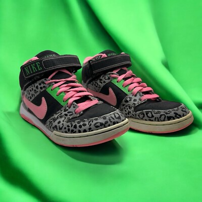 Nike Air Morgan Mid Women's Size Leopard Cheetah Pink Print Shoes  Sneakers
