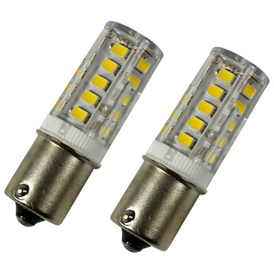 2-Pack HQRP BA15s 33 Birne für Ge 1057D BP2 26838 142456 1550958 3Ba61 6VF33