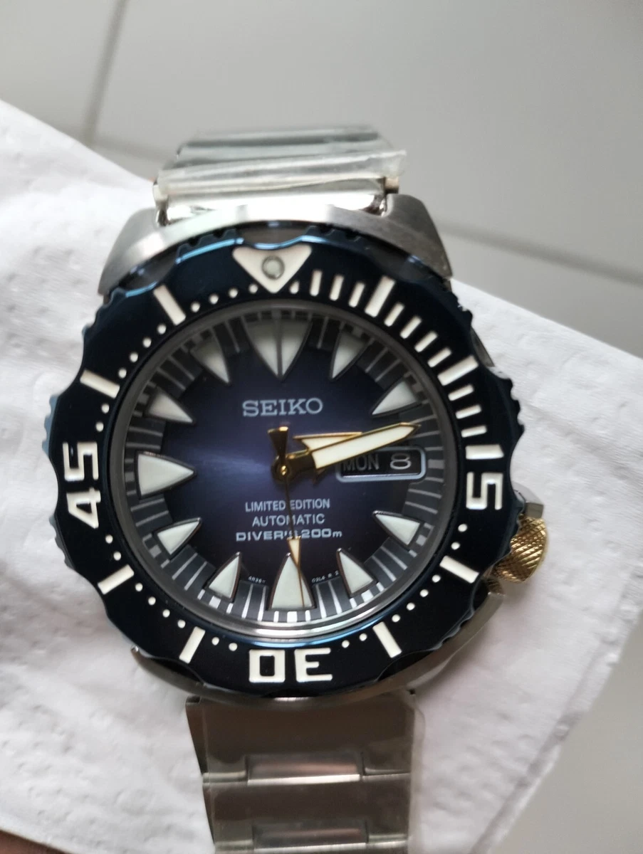 Seiko blue monster sale