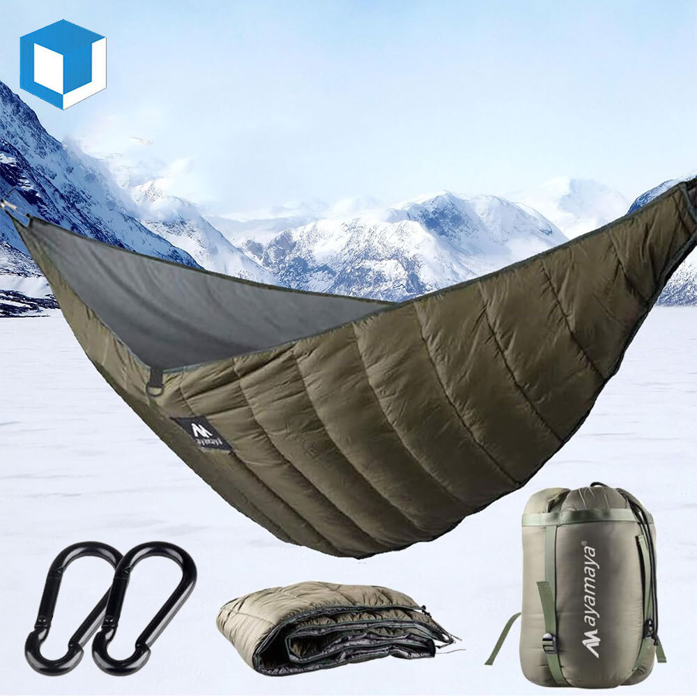 Person Outdoor Ultralight Camping Hammock Under Quilt Winter Thermal  Blanket