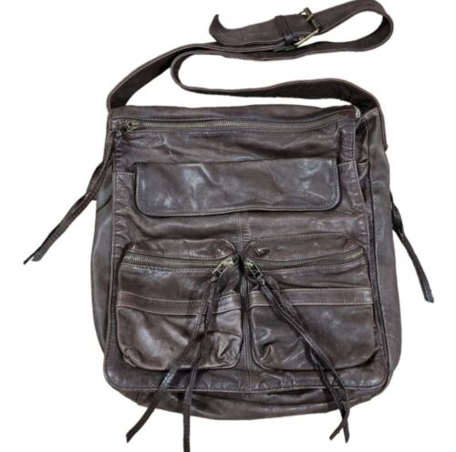 Latico Distressed leather crossbody bag - image 1