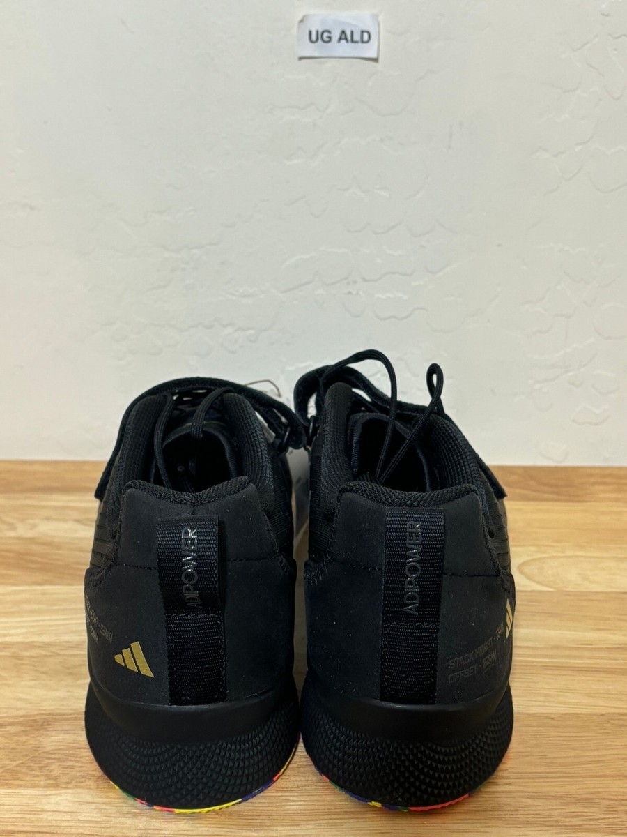 Adidas Adipower Weightlifting III Black/Multicolor Gym Shoes Sz