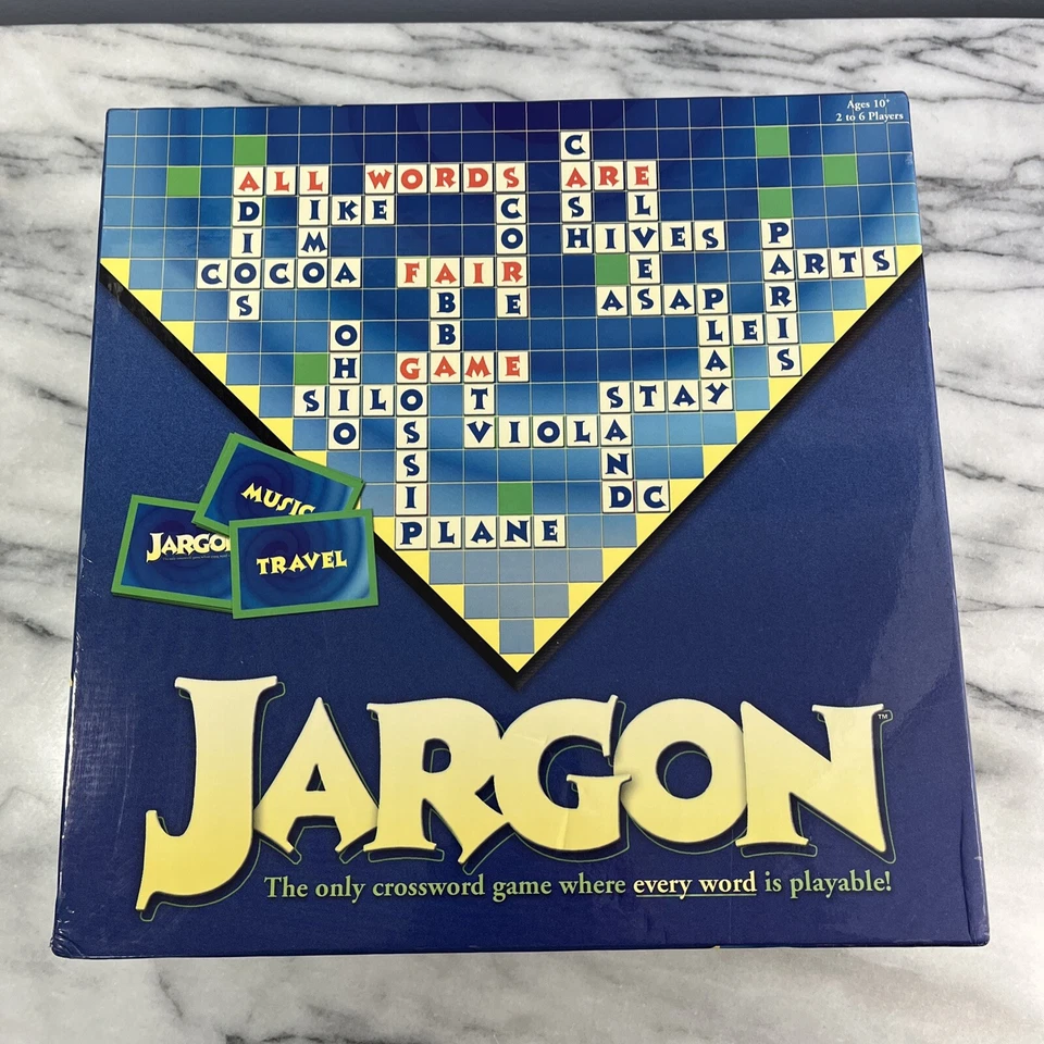 JARGON - Crossword Board Game 2003 Friendly Games 100% Complete EUC - Image 2 of 4