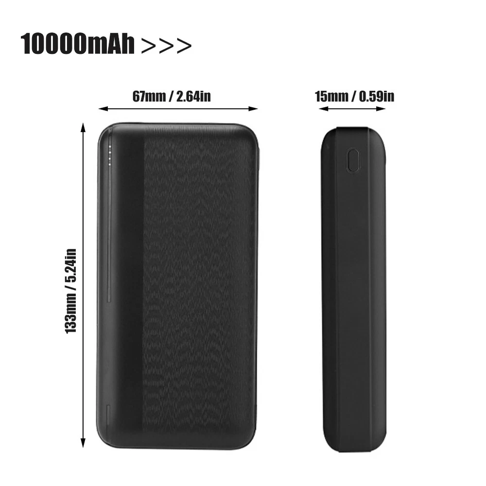 20000mAh Fast Charging Power Bank Portable External Battery Pack 5V 2A  