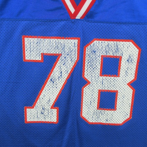 VTG Buffalo Bills Jersey Youth Large Blue 78 Bruce Smith NFL Logo Athletic 90s - Picture 3 of 14