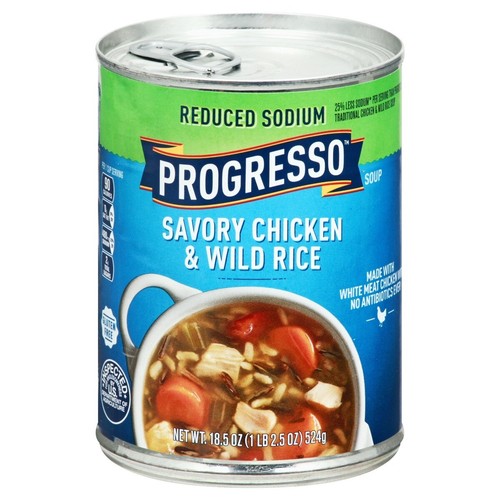 PROGRESSO SUPPE SAVORY HÜHNCHEN & WILDREIS REDUZIERT NATRIUM JEWEILS 18,5 OZ (1)