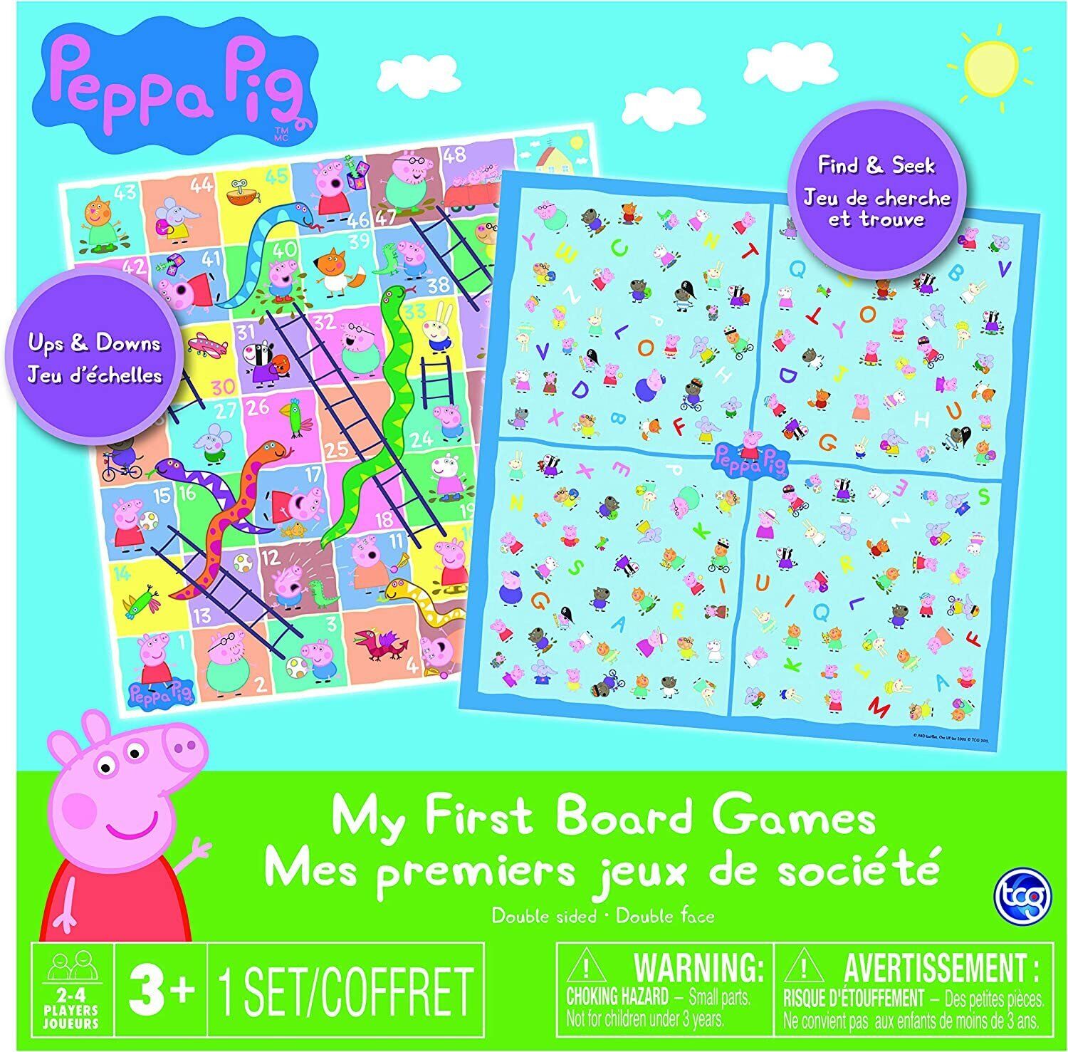 Chutes and Ladders: Peppa Pig Edition Kids Board Game, Preschool Board Games  for 2-4 Players 