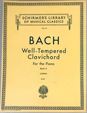 Schirmers Library of Musical Classics Bach Well-Tempered Clavichord Book 2 Piano