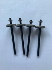 VINTAGE THORENS RODS WITH HEIGHT ADJUSTMENT WHEELS TD 134/135 & 184 USED