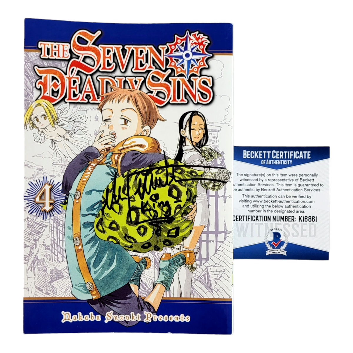 Seven Deadly Sins Signed Manga King Max Mittelman Anime Autograph