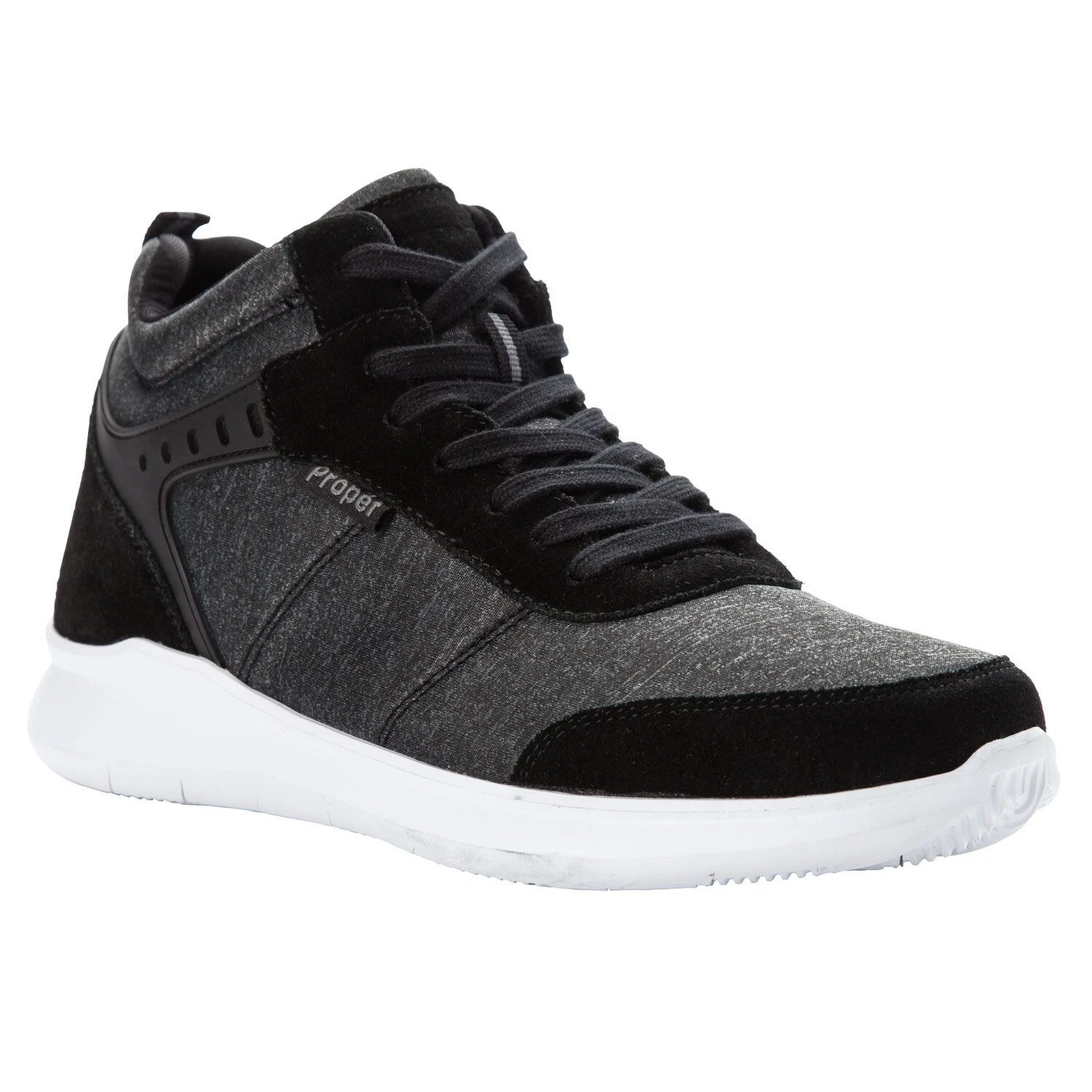 PROPET MAA112 Viator-Hi Men's Black Microfiber jersey and suede Mid cut 9.5 Wide