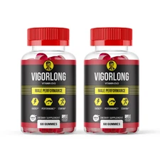 (2 Pack) VigorLong Gummies for Men ed, Vigor Long Male Performance 120ct