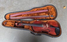 Unlabeled German 4/4 Violin Restoration Project And Jan Kriml Bow