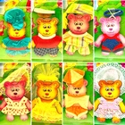 Vintage 1984 Remco Dream Bears Fashion Clothing Lot Of 8 Outfits Care NOS