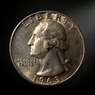 1963-D Washington Quarter AU 90% Silver Denver Mint