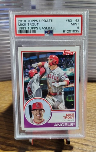 2018 Topps Update 1983 Topps Design Mike Trout #83-42 PSA 9 MINT