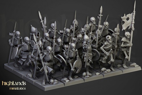 Living Dead Transylvania - Skeleton Warriors With Spears