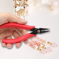 Jewelry Making Pliers Bead Crimping Sharp Nose Pliers Multi Functional Cutting