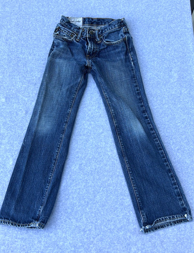 Abercrombie Kids Blue Jeans Straight Leg Regular Fit Size 10 Denim - E49