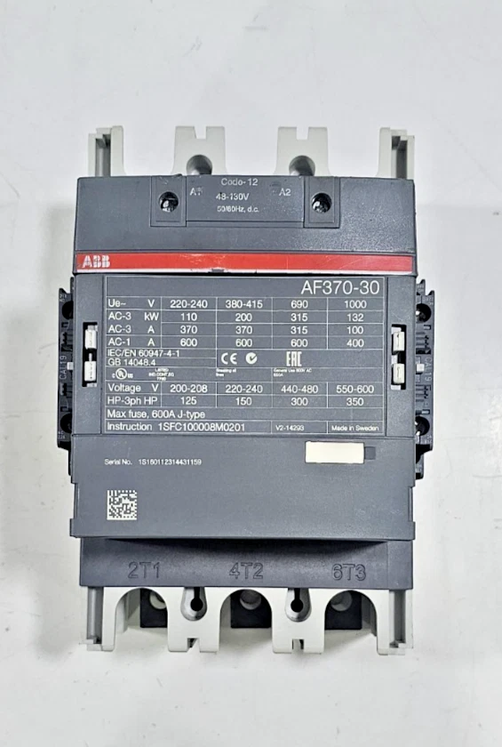 ABB AF370-30 Used Working Motor Control Contactor