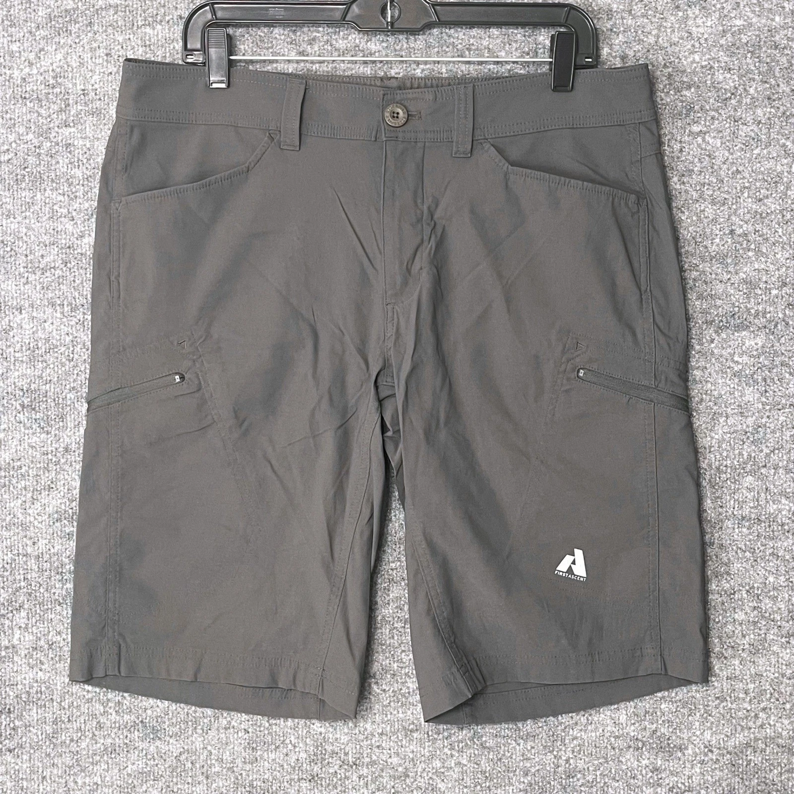 Eddie Bauer First Ascent Mens 36 Guide Pro Shorts Gray Hiking Stretch Cargo 5944