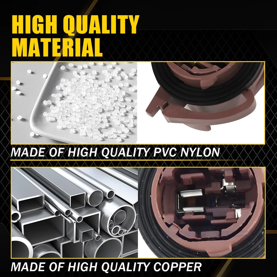 3157 3156 Bulb Socket Brake Turn Signal Light Harness Wire Plug Connector 4PCS Foto 3 de 4