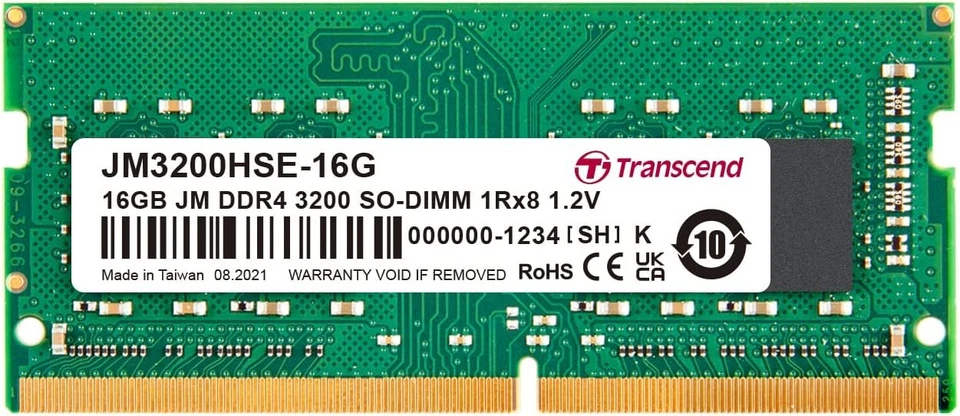 Transcend DDR4 DRAM Module (JetRam) 3200 Mbps 16GB (JM3200HSB-16G) 16GB_SODIMM(1 - Image 4 of 4