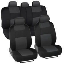 For Nissan Auto Car Seat Cover Full Set Cloth 5-Seats Front Rear Protectors USA