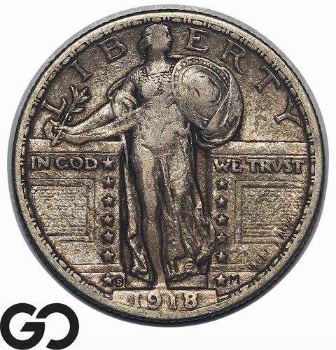 1918-S Standing Liberty Quarter — photo from another recent sale