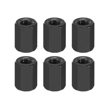 M3 Hex Nuts 6pcs M3 Threaded Spacers Aluminum 8mm L Female Metal Spacer Black