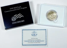 2008-S U.S. Mint Bald Eagle Recovery & Natl' Emblem Commem Clad UNC 50¢ - OGP